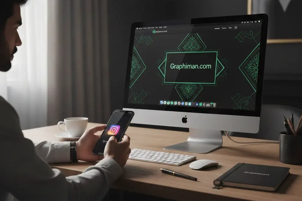 هماهنگی ظاهری طراحی سایت و تولید محتوای اینستاگرام